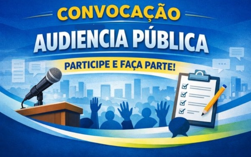 Convocação Audiência Pública - 1º Quadrimestre 2026 - Saúde