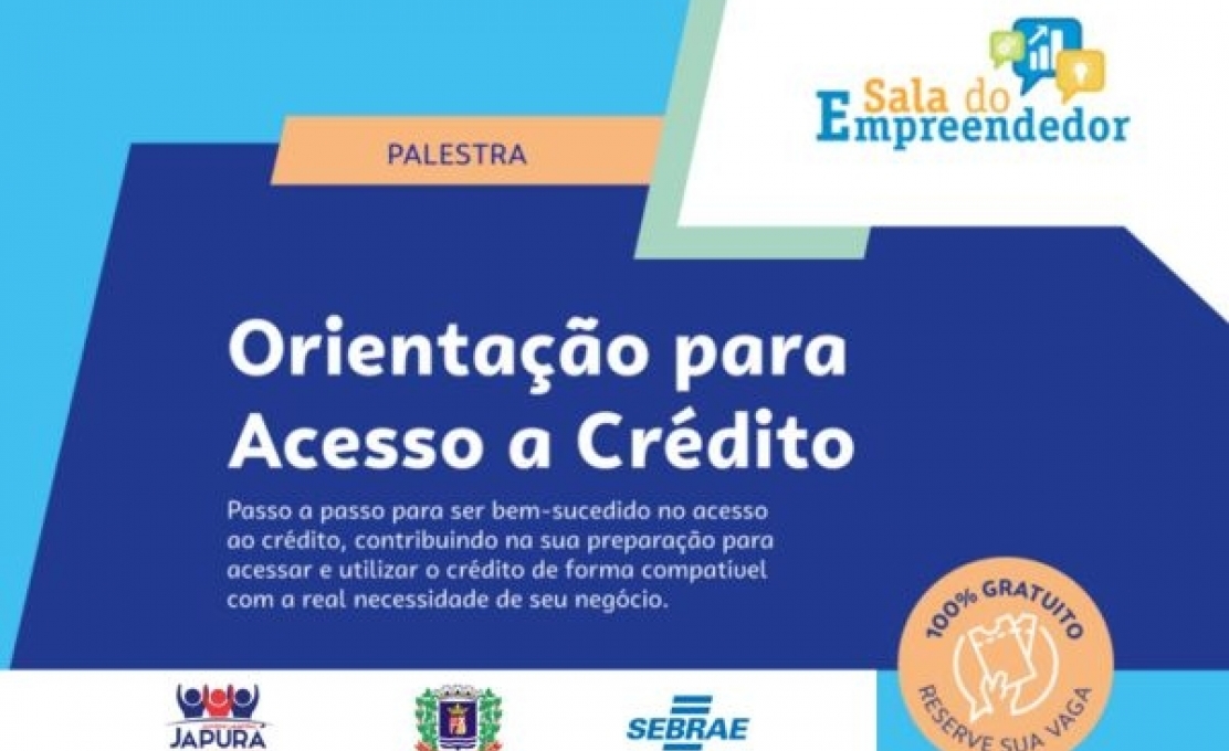 Convite para Palestra - Orientação para acesso a crédito