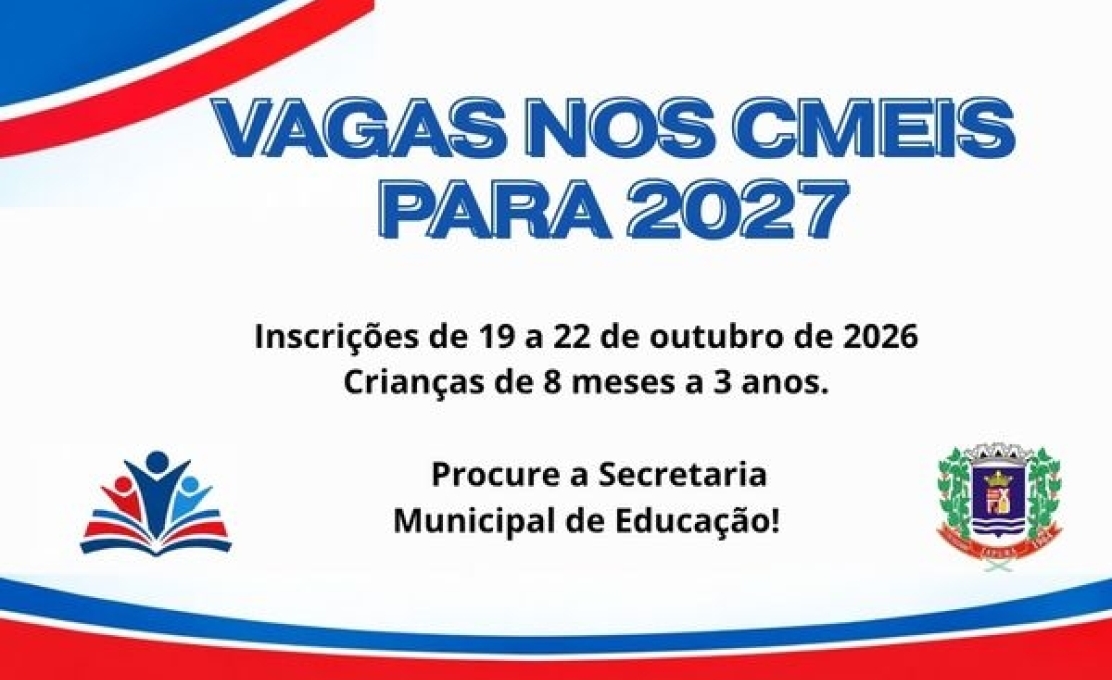 INSCRIÇÕES PARA SOLICITAÇÃO DE VAGAS NOS CMEIs